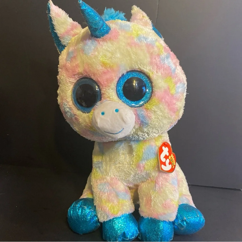 TY Beanie Boos - BLITZ the Unicorn Boo Toy Large 17” (new Other Flaws In Photos)